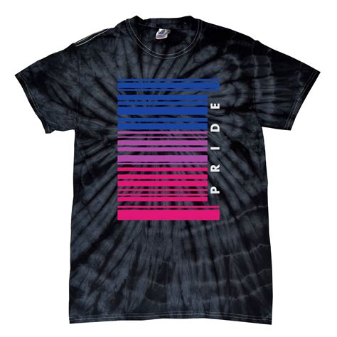 Barcode Bisexual Pride Lgbt Flag Funny Retro Tie Dye T Shirt