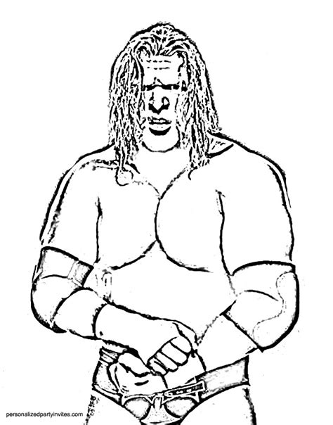 Drawing Of Triple H