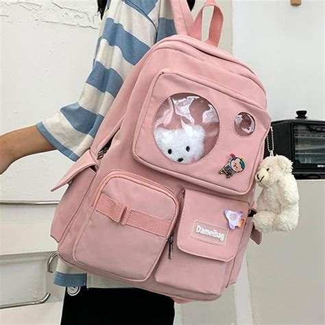 Kawaii Little Bear Backpack In 2021 Pink Backpack Kawaii Bags Kawaii Backpack