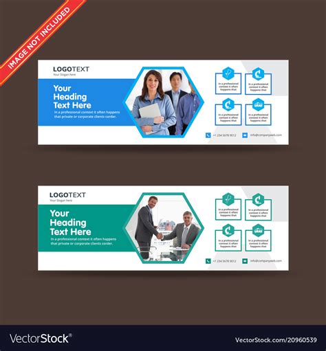 Corporate Business Web Banners Royalty Free Vector Image