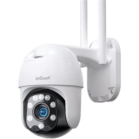 IeGeek Caméra de vidéosurveillance P avec vision nocturne couleur caméra de sécurité à