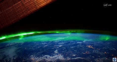 Breathtaking View Of The Northern Lights From Space In Nasa Ultra Hd