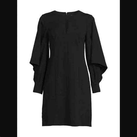 Calvin Klein Dresses Calvin Klein Perfect Little Black Dress Keyhole Front Volume Long