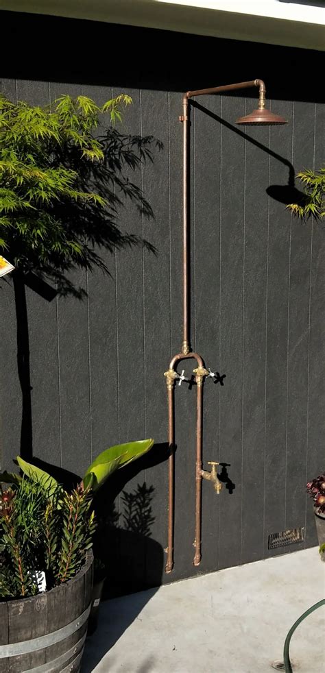 Our outdoor shower faucet has an industrial modern design and the matte black makes it great for those in need of an outdoor shower. We supply brass and copper fixtures and fittings for ...
