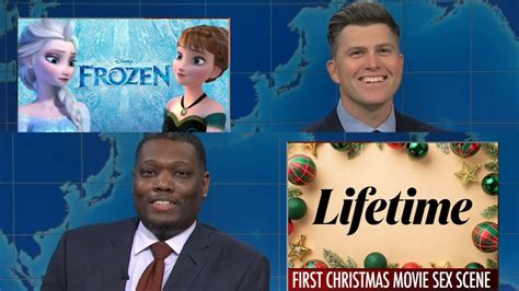 Snl S Weekend Update Take On Frozen Sequels And Lifetime S First Christmas Movie Sex Scene