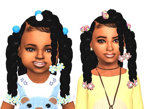 Nice Black Kids Hairstyle And Clothes Cc Mods Sims 4 Wedding Hairstyles