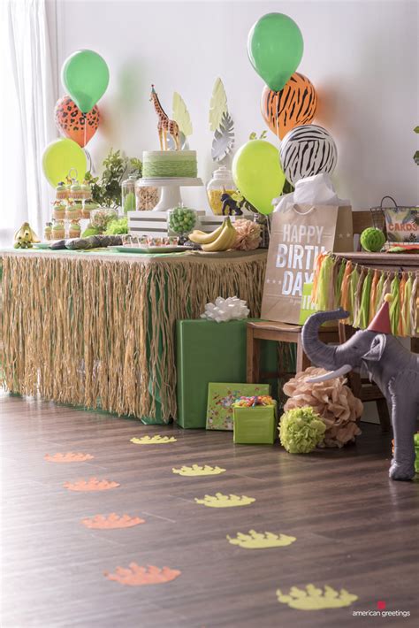 Jungle Theme Birthday Party Decorations At Home Jungle Themed Birthday Party Guest Feature