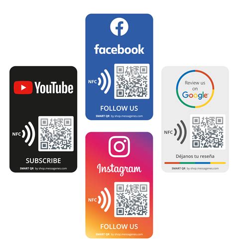 Messagenes Social Media Stickers Nfc Sticker