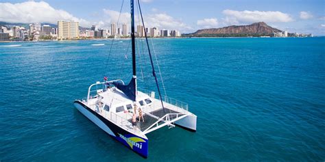 42 And Up Oahu Catamaran Sail Afternoon Or Sunset Travelzoo
