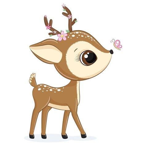 Mother And Baby Deer Clipart Png Eps Jpeg Baby Deer Clip Etsy In 2020