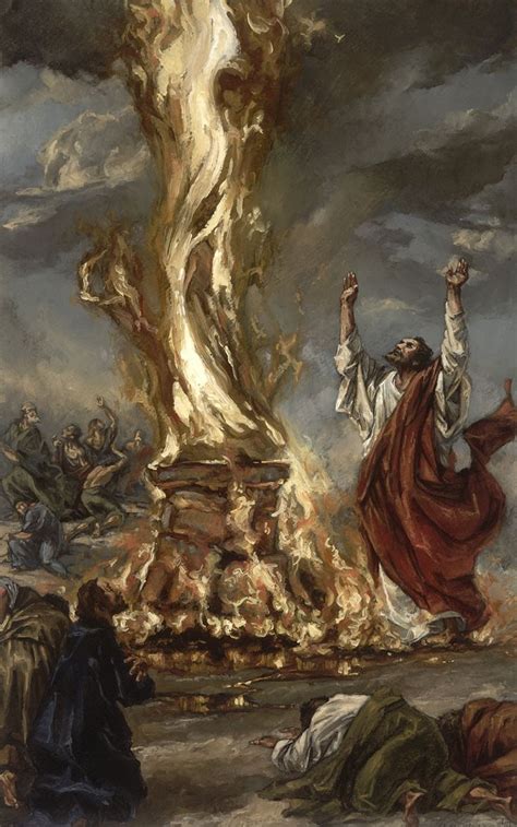 Elijah Burning The Idols Biblical Art Bible Pictures Bible Art