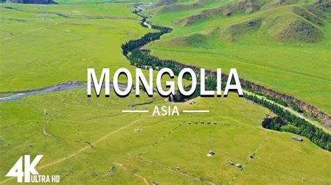 Flying Over Mongolia 4k Uhd Meditation Music Along With Beautiful