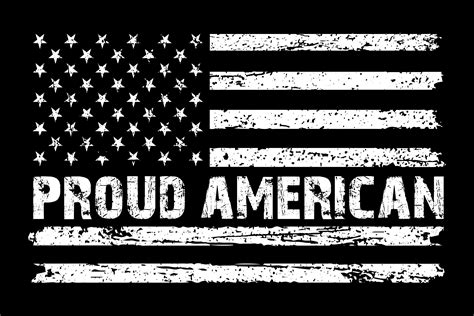 Proud American Graphic By Teestore · Creative Fabrica