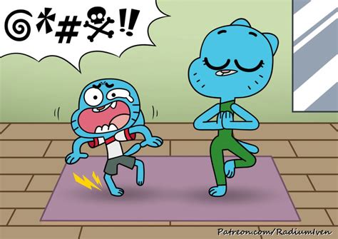 Commission Gumball And Nicole Yoga By Radiumiven On Deviantart The