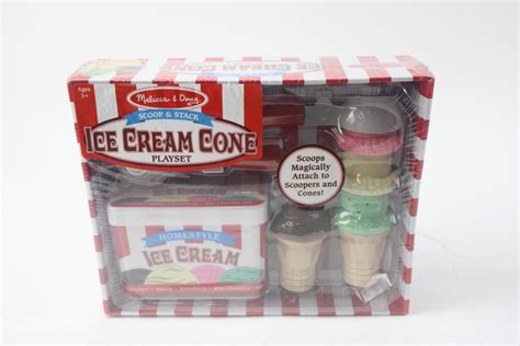 Melissa And Doug Scoop And Stack Ice Cream Cone Playset Property Room
