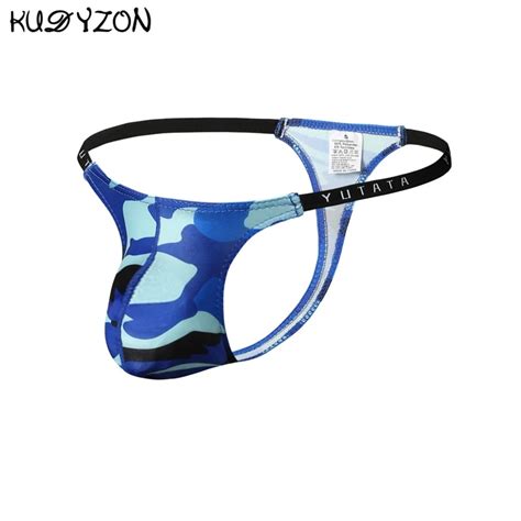 Camouflage Mens Thongs And G Strings Low Rise Men Sexy Briefs Jockstrap