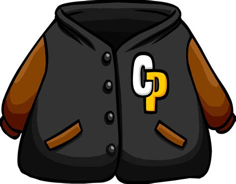 Download in under 30 seconds. Black Letterman Jacket | Club Penguin Wiki | FANDOM ...
