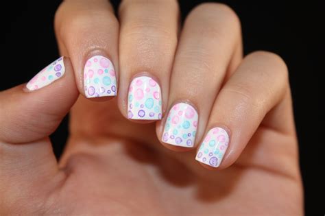 Lacquered With Love Gradient Bubble Nails For International Nail Art Day
