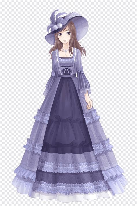 Anime Girl In A Victorian Dress Base