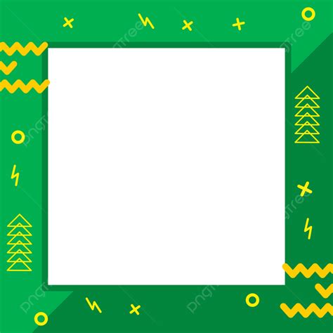 Green Concept Vector Png Images Twibbon Png Modern Simple Green And