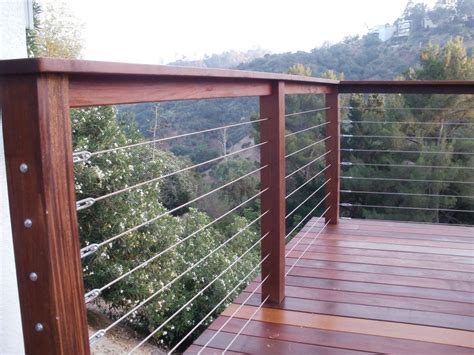 Cable Railings With Ipe Posts Railings Outdoor Deck Railing Design