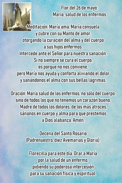 Parroquia Del Espíritu Santo Una Oración A María 26 De Mayo