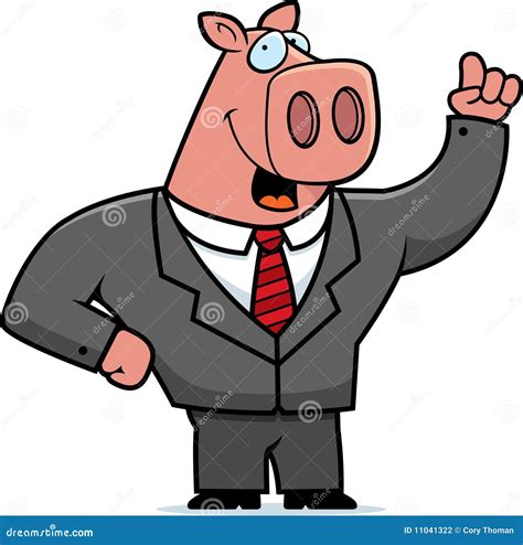 Pig Businessman Stock Vector Illustration Of Animal 11041322