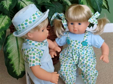 American Girl Bitty Baby Twins Matching Coverall Outfits By