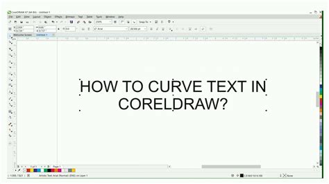 How To Curve Text In Corel Draw Coreldraw X7 Curve Text Youtube