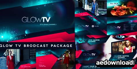 Broadcast package colored tv free after effects template graphic design. GLOW TV BROADCAST PACKAGE - AFTER EFFECT PROJECT ...
