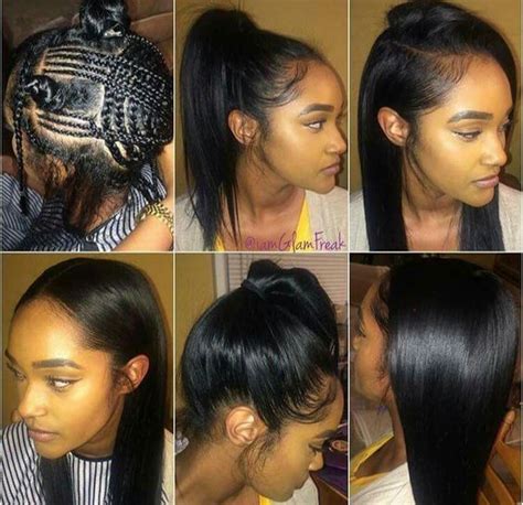 Versatile Sew In Braid Pattern Sew In Hairstyles Black Girls