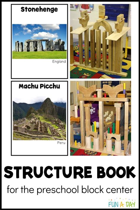 Make A Book Of World Structures For Your Block Center Preschool
