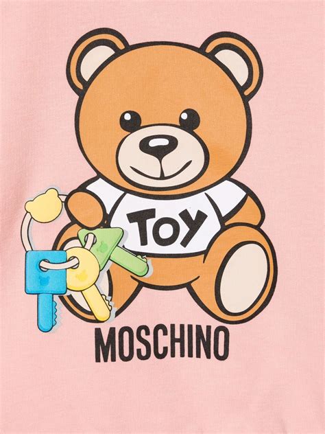 Moschino Kids Teddy Bear Logo Print Sweatshirt Farfetch