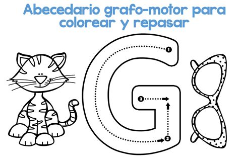 Completo Abecedario Grafo Motor Para Colorear Y Repasar7