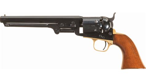 British Proofed Colt Model 1851 Navy Percussion Revolver Rock Island