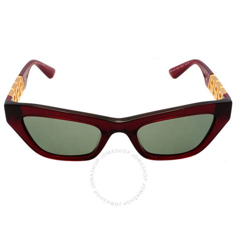 Versace Green Cat Eye Ladies Sunglasses Ve4419 3882 52 8056597620017