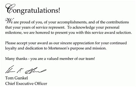 Sample Congratulation Letter For Winning An Award Statementwriterweb