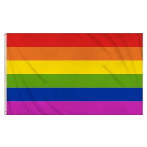Gay Pride Flag Lgbtq Large Rainbow Flags Polyester With Brass Grommets 3ft X 5ft Etsy Uk
