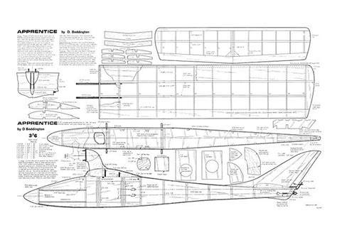 Apprentice Oz1621 By David Boddington From Aeromodeller 1968 Plan