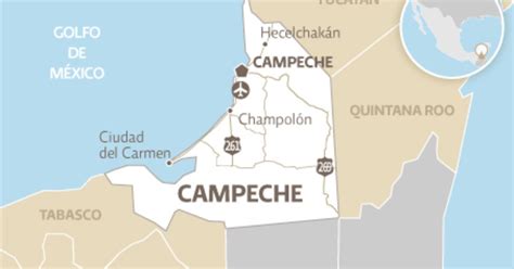 Mapa Para Imprimir De Campeche Mapa De Municipios De Campeche Inegi De