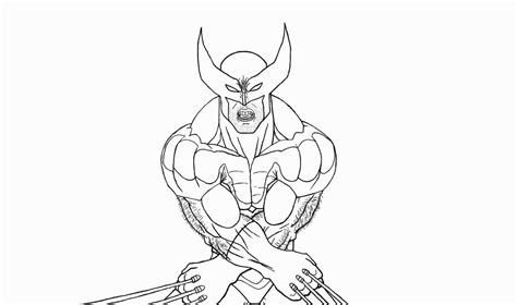 Wolverine Lineart Inking By Bluegun45 On Deviantart