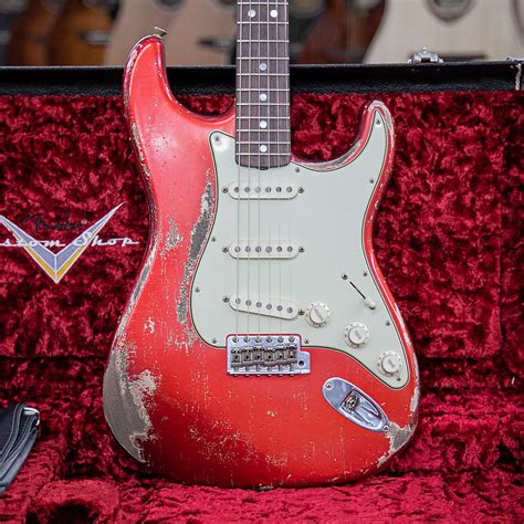 Fender Masterbuilt Greg Fessler 69 Strat Relic Candy Apple Reverb