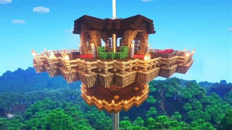They build up over time and grow a little irregularly, so you need to sand them down to. Minecraft: How to Build a Sky Base | Survival Sky Base ...