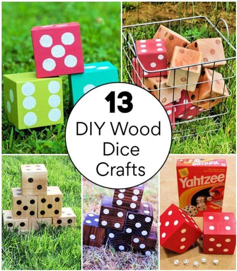 Diy Wood Dice Crafts 11 Step By Step Tutorials Diy Crafts