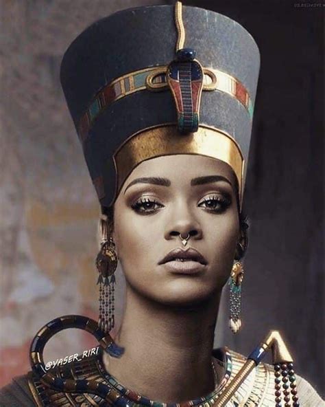 Rihanna Vogue Arabia Nefertiti Egyptian Makeup Egyptian Fashion