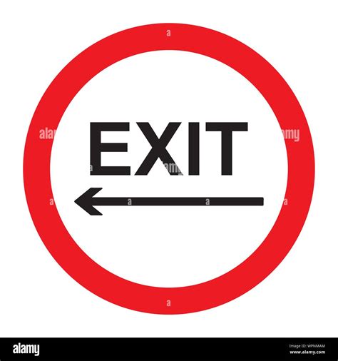 Exit Only Sign Stock Vector Images Alamy