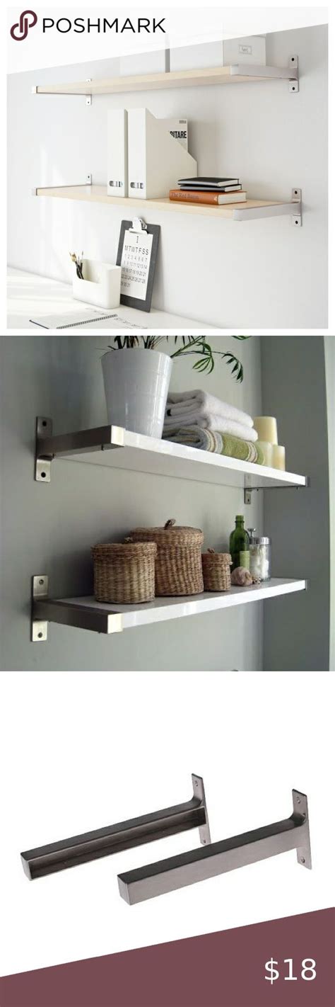 The cheapest offer starts at £4. 2 Sets Ikea Ekby Bjarnum 7.5" Shelf Brackets in 2020 ...