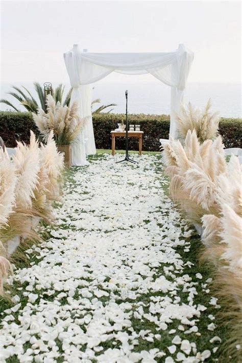 15 Whimsical Wedding Aisle Ideas With Pampas Grass Cooltattoo