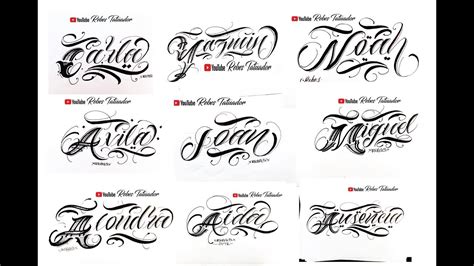 Tattoo Name Font