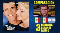 Lo Que Ellas Quieren [2000] Comparación de 3 Doblajes Latinos ...